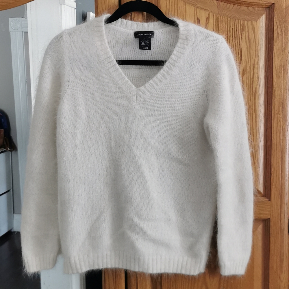 Lord & Taylor  rabbit hair sweater